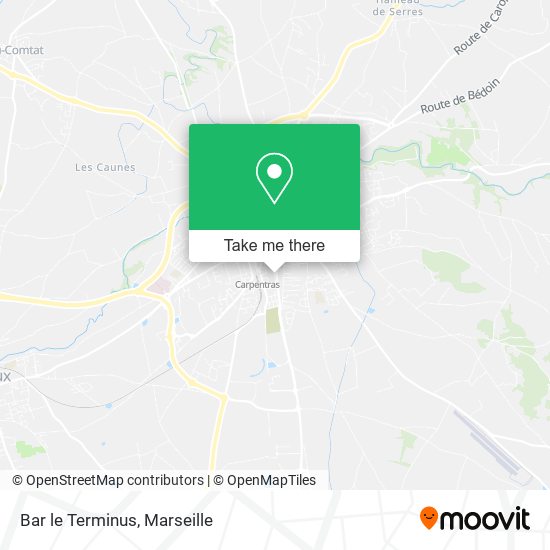 Bar le Terminus map