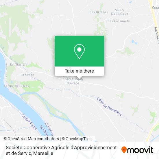 Société Coopérative Agricole d'Approvisionnement et de Servic map