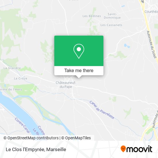 Le Clos l'Empyrée map