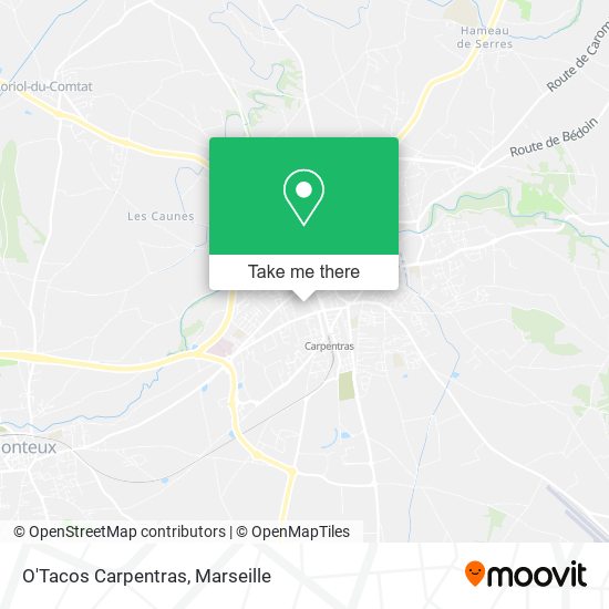 O'Tacos Carpentras map