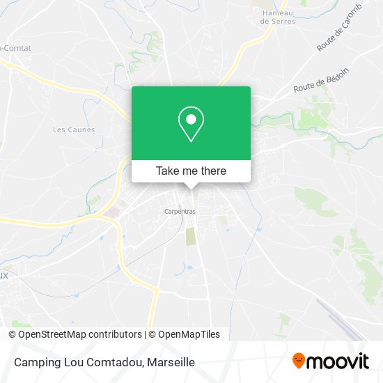 Camping Lou Comtadou map