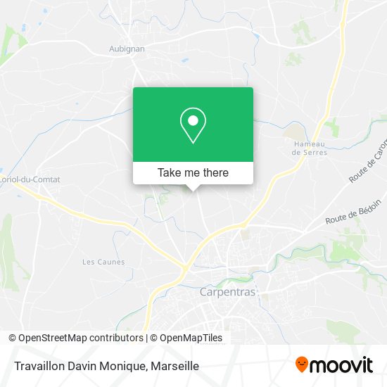 Travaillon Davin Monique map