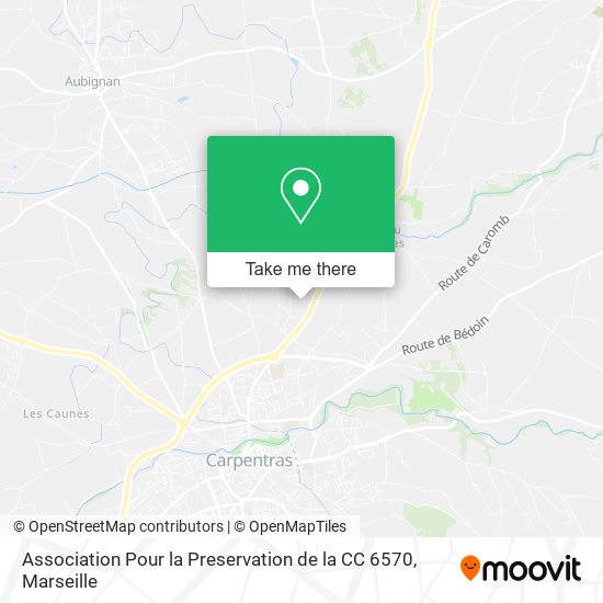 Association Pour la Preservation de la CC 6570 map
