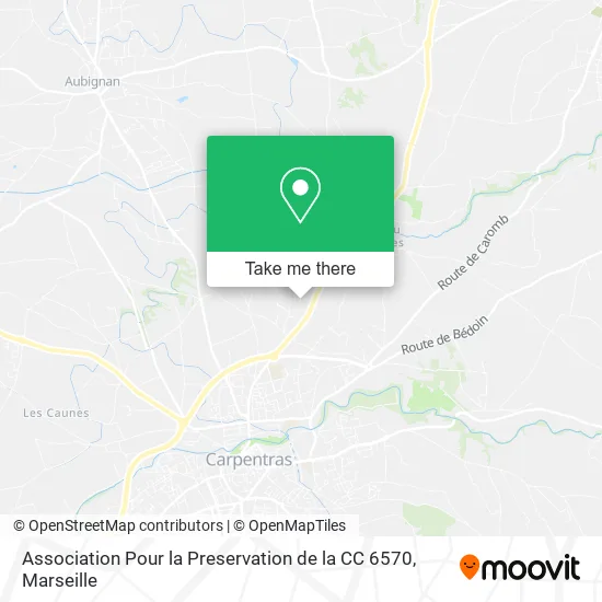 Association Pour la Preservation de la CC 6570 map