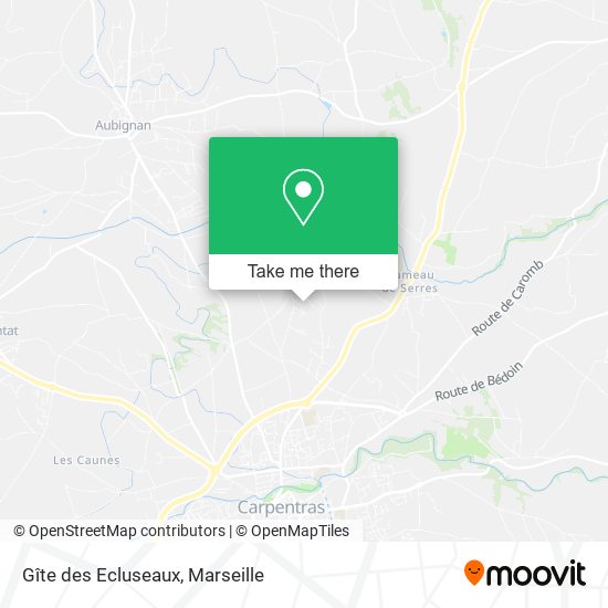 Gîte des Ecluseaux map
