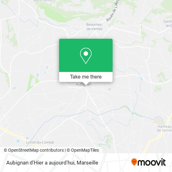 Aubignan d'Hier a aujourd'hui map