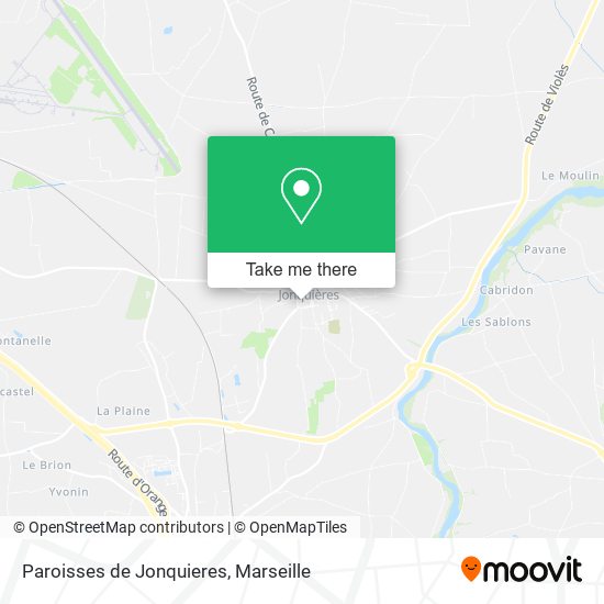 Paroisses de Jonquieres map