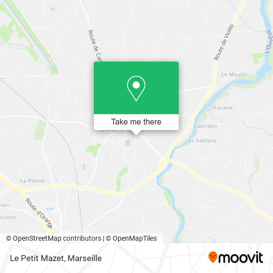 Le Petit Mazet map
