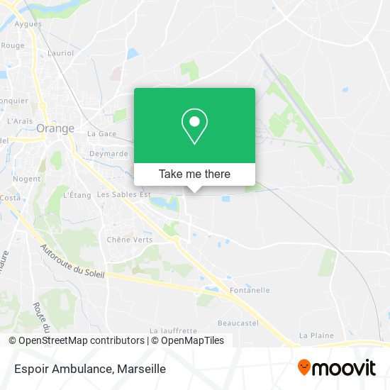 Espoir Ambulance map