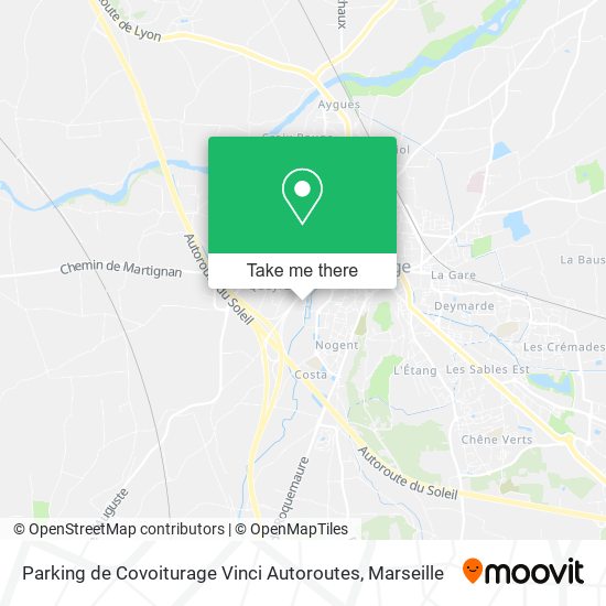 Parking de Covoiturage Vinci Autoroutes map