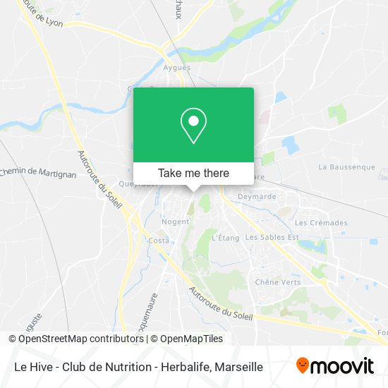 Le Hive - Club de Nutrition - Herbalife map