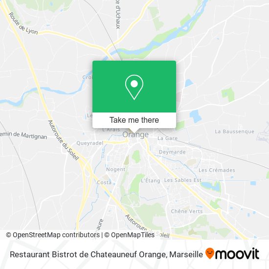 Restaurant Bistrot de Chateauneuf Orange map