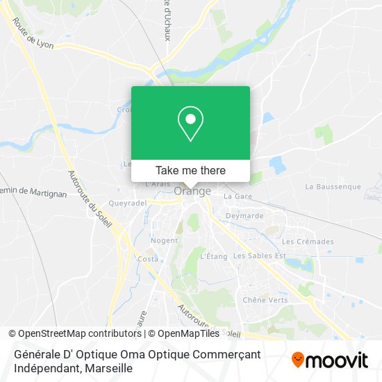 Générale D' Optique Oma Optique Commerçant Indépendant map