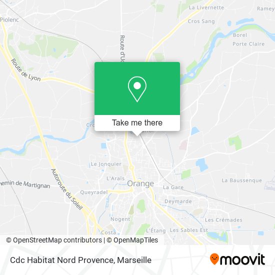 Cdc Habitat Nord Provence map