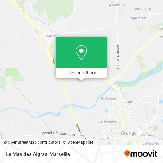Le Mas des Aigras map