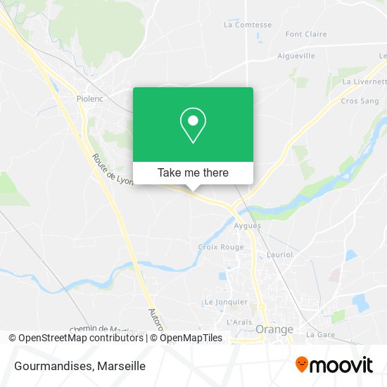 Gourmandises map