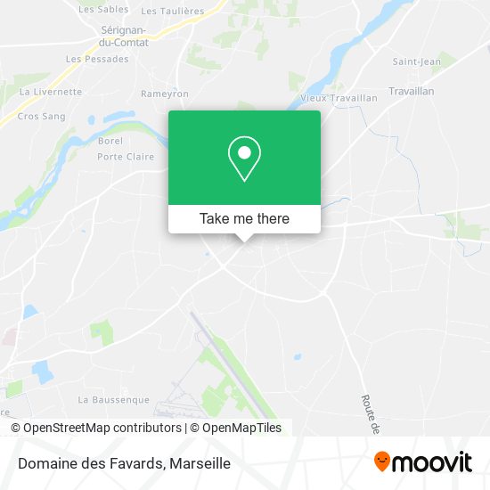 Domaine des Favards map