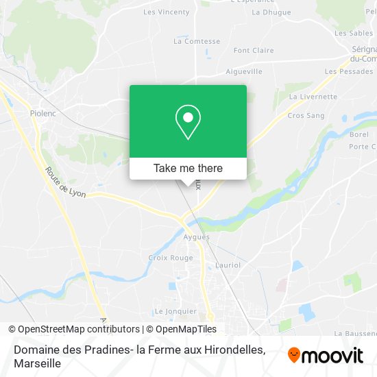 Domaine des Pradines- la Ferme aux Hirondelles map