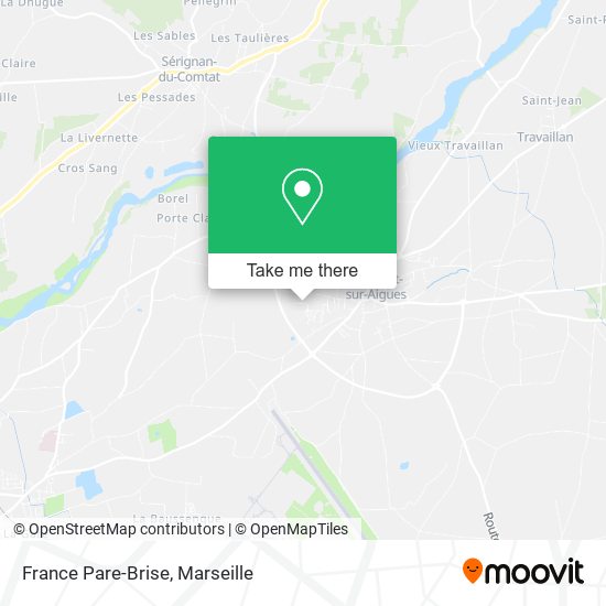 France Pare-Brise map