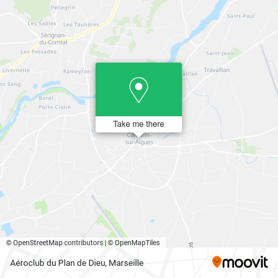 Aéroclub du Plan de Dieu map