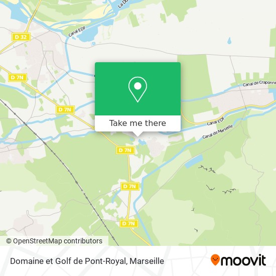 Domaine et Golf de Pont-Royal map
