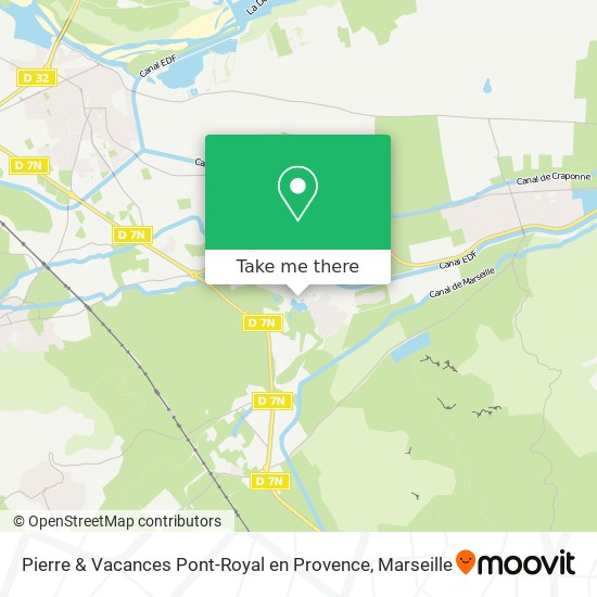 Pierre & Vacances Pont-Royal en Provence map