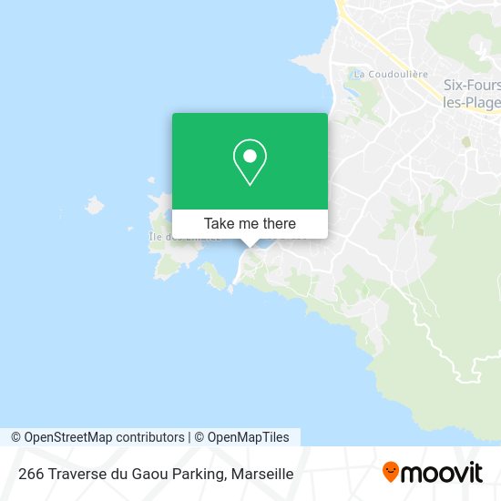 266 Traverse du Gaou Parking map