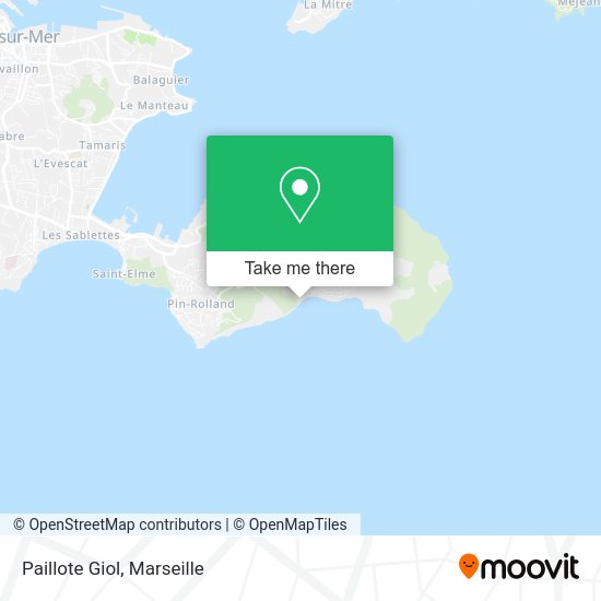 Paillote Giol map