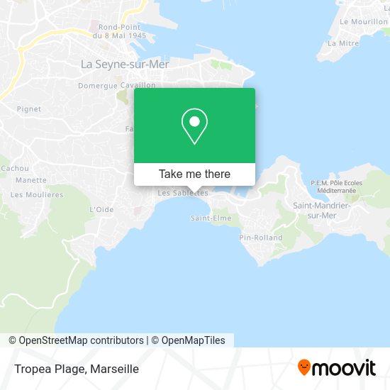 Tropea Plage map