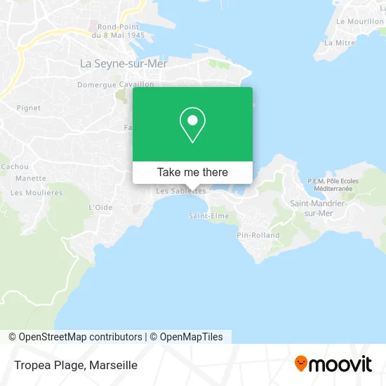 Tropea Plage map