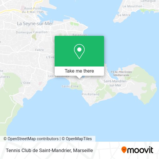 Tennis Club de Saint-Mandrier map