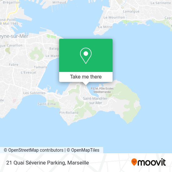 21 Quai Séverine Parking map