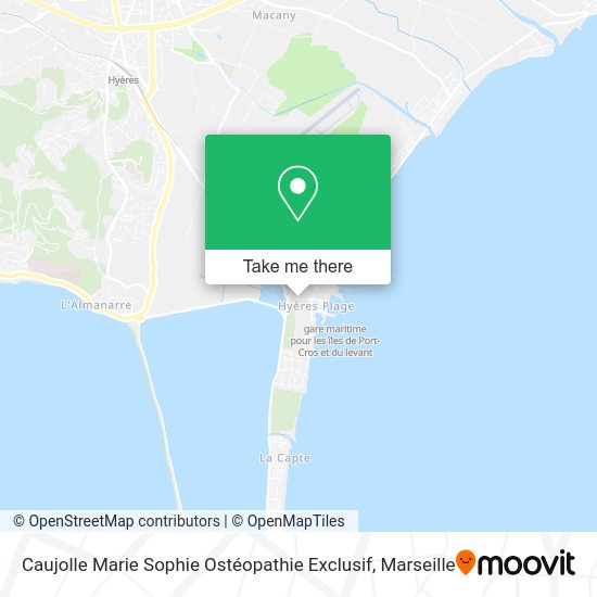 Caujolle Marie Sophie Ostéopathie Exclusif map