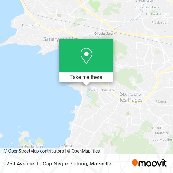 259 Avenue du Cap-Nègre Parking map