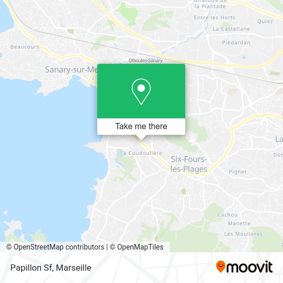 Papillon Sf map