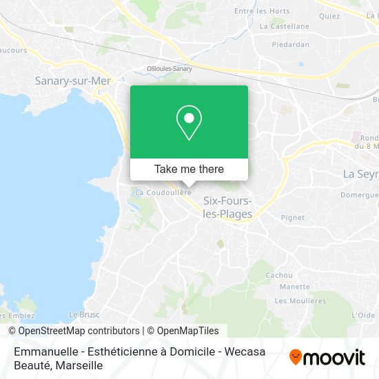 Emmanuelle - Esthéticienne à Domicile - Wecasa Beauté map