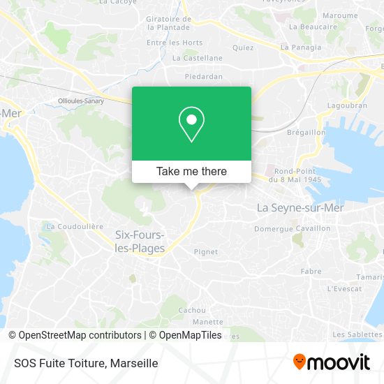 SOS Fuite Toiture map