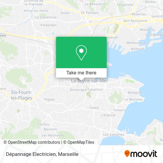 Dépannage Electricien map