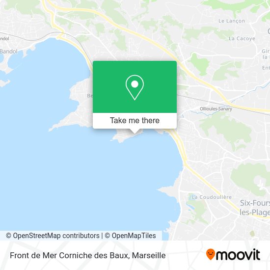 Front de Mer Corniche des Baux map