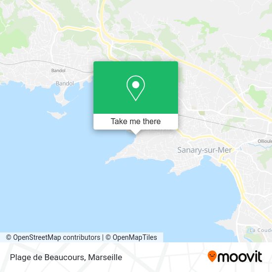 Plage de Beaucours map