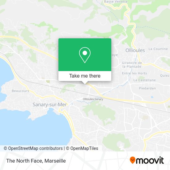 The North Face map