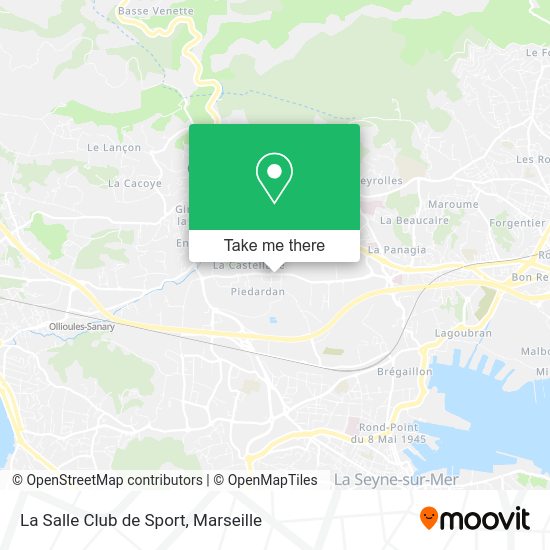 La Salle Club de Sport map
