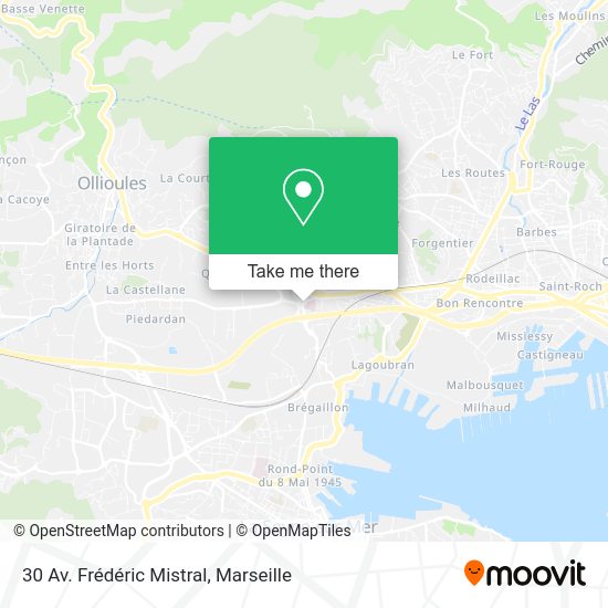30 Av. Frédéric Mistral map