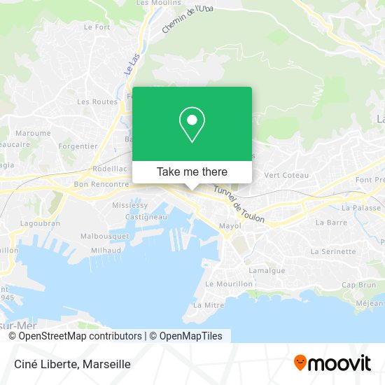 Ciné Liberte map