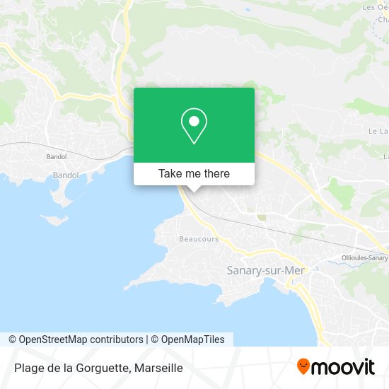 Plage de la Gorguette map