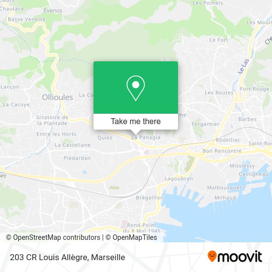 203 CR Louis Allègre map