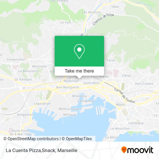 La Cuenta Pizza,Snack map