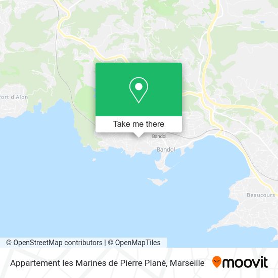 Appartement les Marines de Pierre Plané map