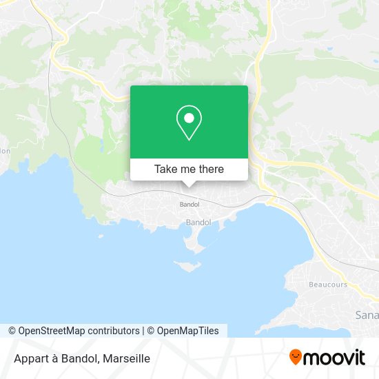 Appart à Bandol map