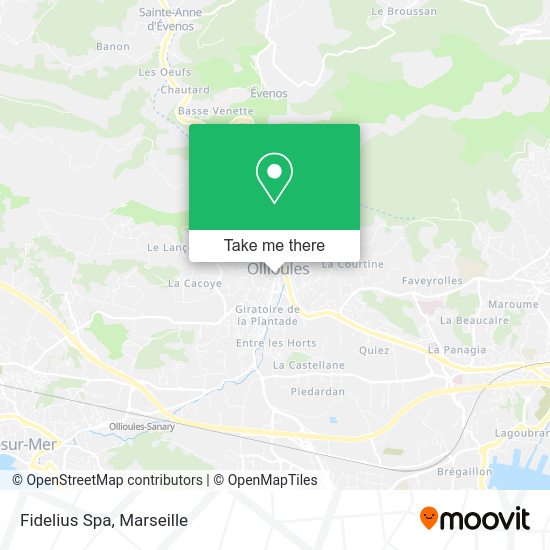 Fidelius Spa map